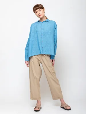 Linen Shirt - Indigo Light