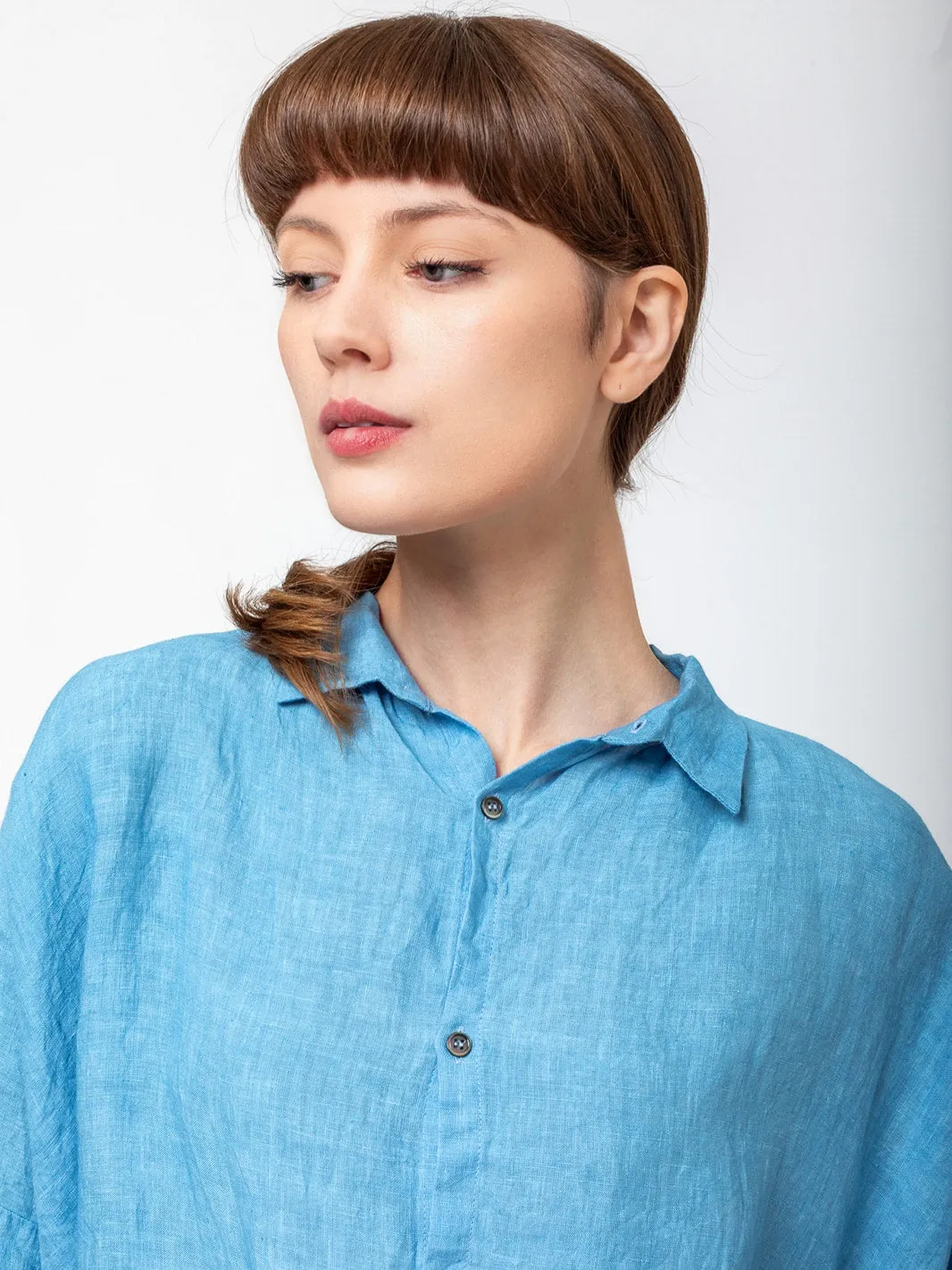 Linen Shirt - Indigo Light