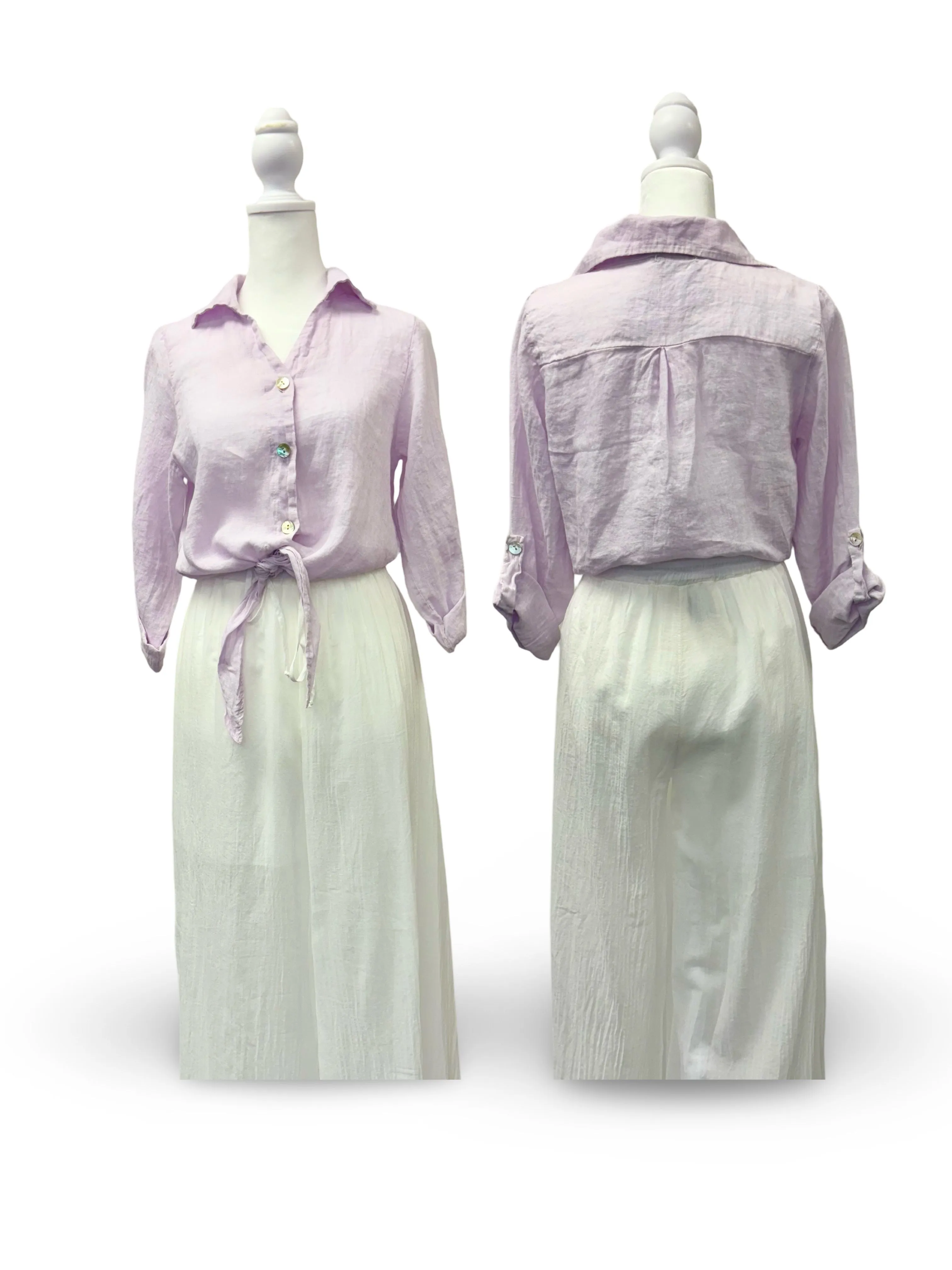 Linen “Tie-top” | Resort Wear Top