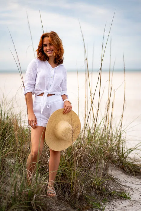 Linen “Tie-top” | Resort Wear Top