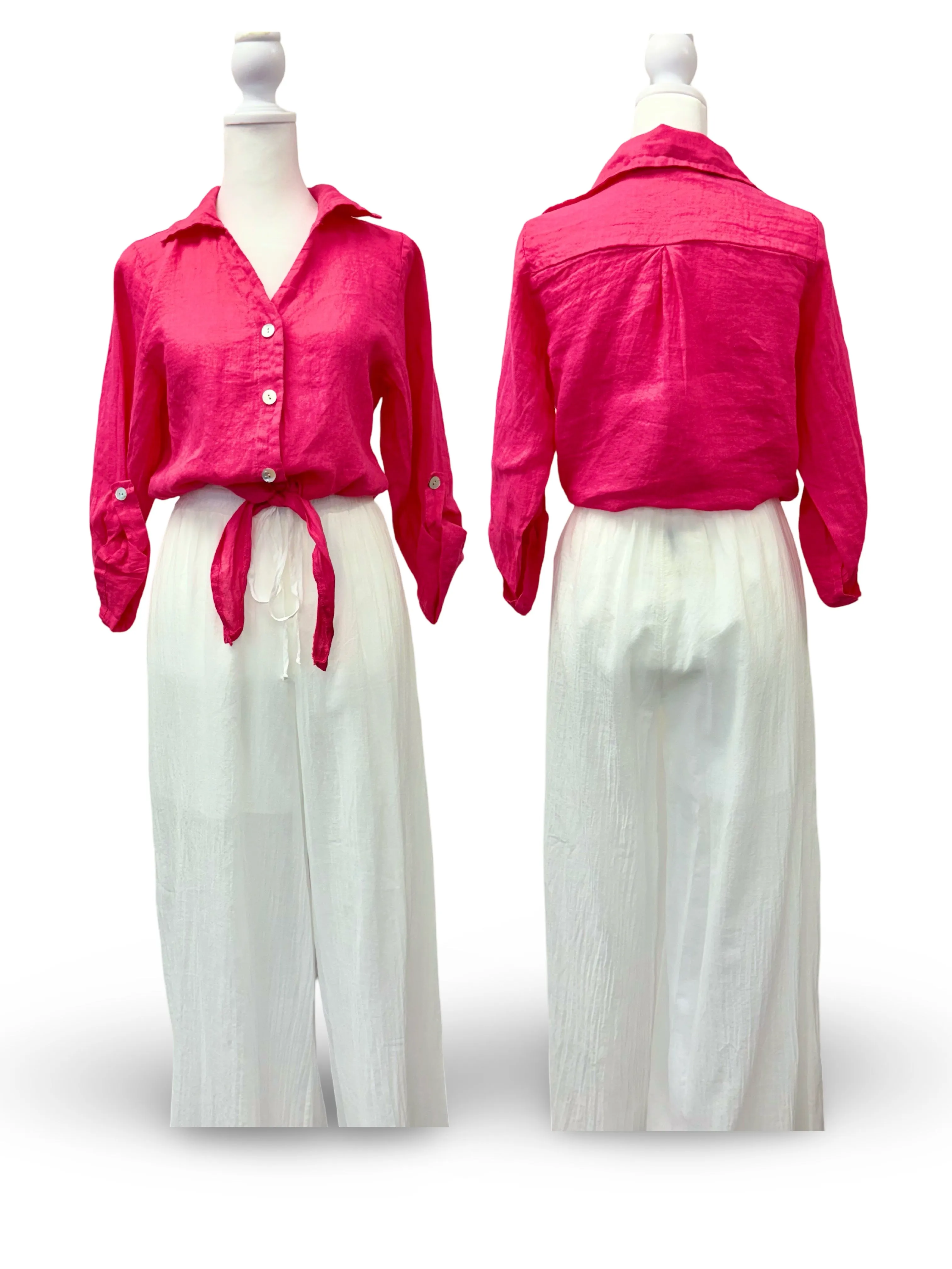 Linen “Tie-top” | Resort Wear Top