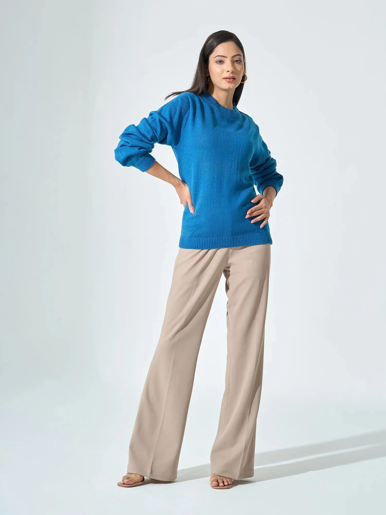Lissa Knit Sweater - Blue