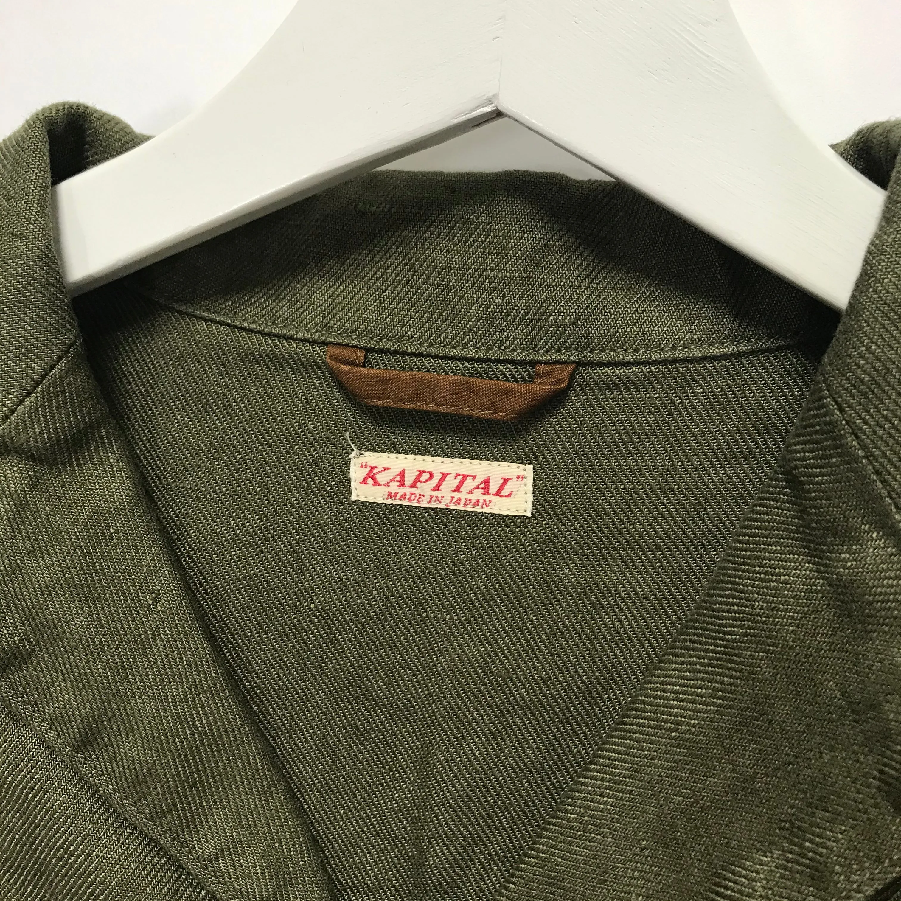 [M] Kapital Linen Four Button Jacket Olive