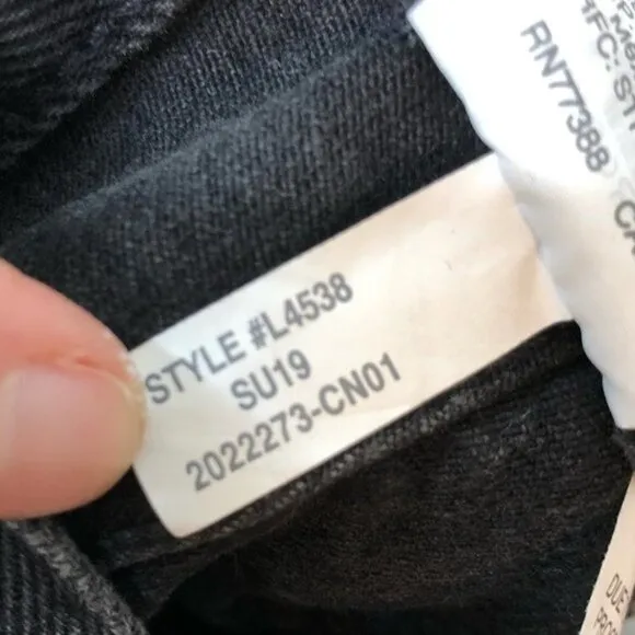 Madewell Rigid  Denim A-Line Mini Skirt Lunar Wash Button-Front Edition Size 25