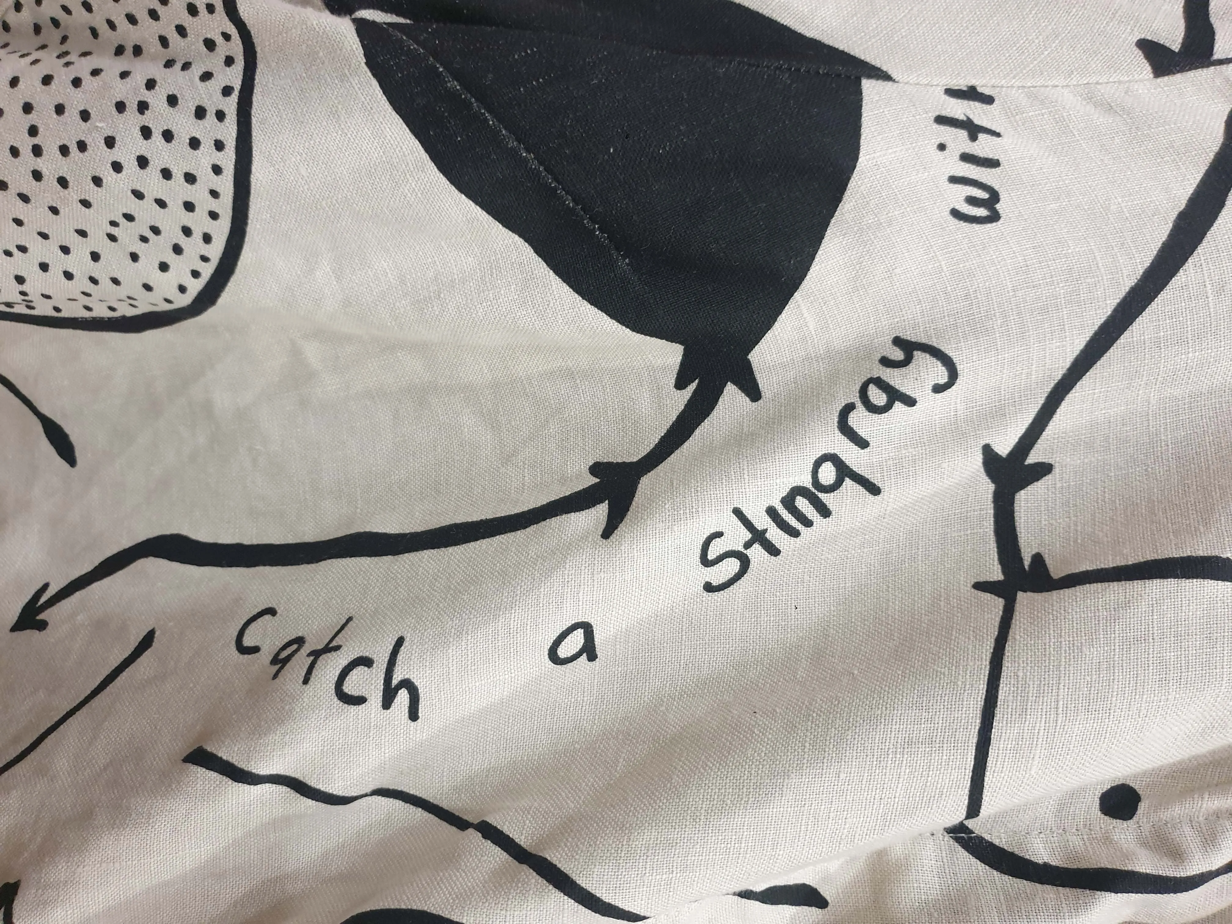 Magpie Goose linen stingray shirt size 16