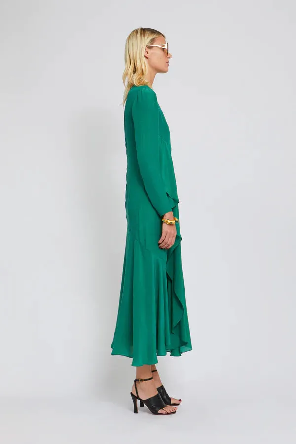 MALOU EVENING DRESS - EMERALD GREEN