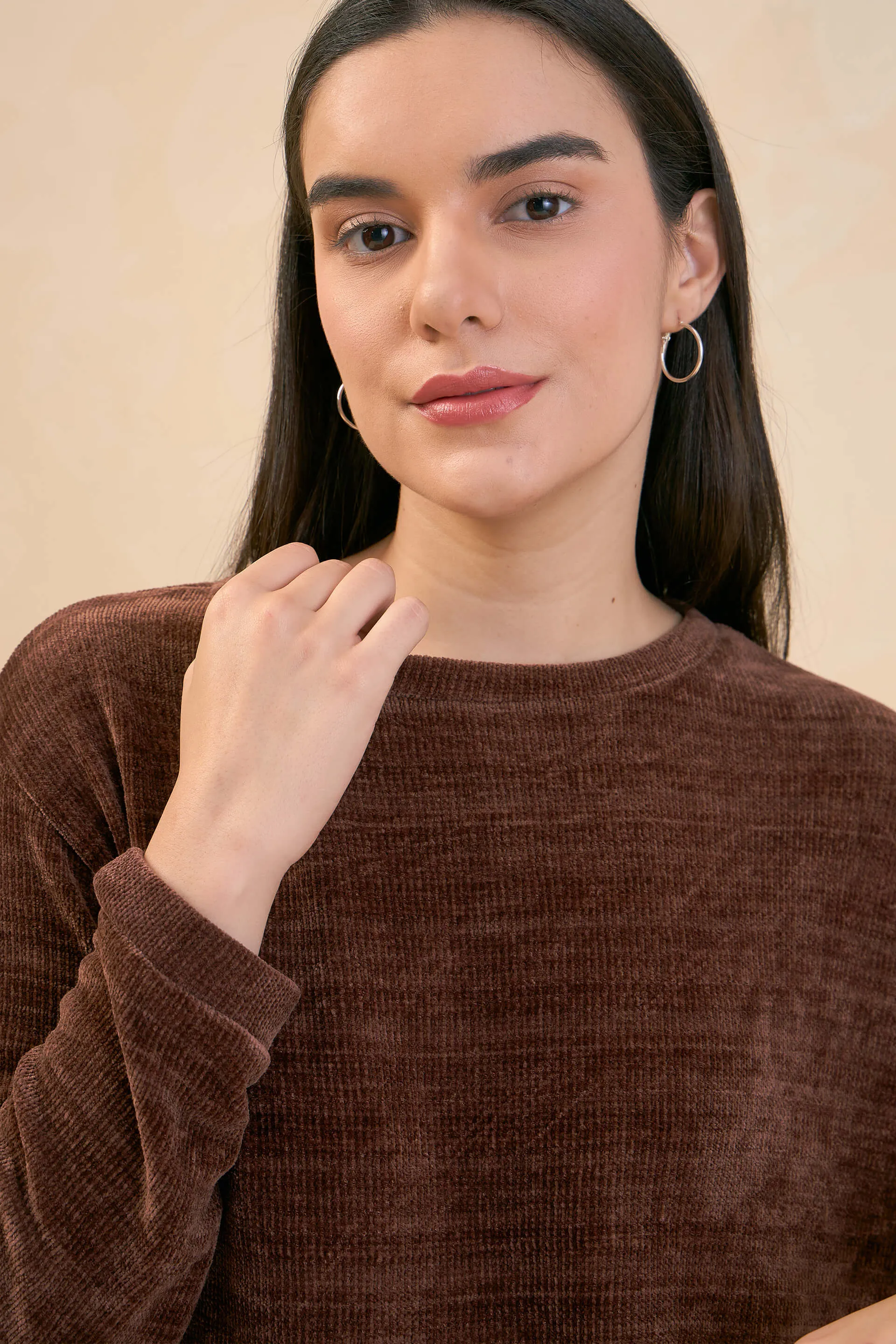 Margo Corduroy Jumper - Brown