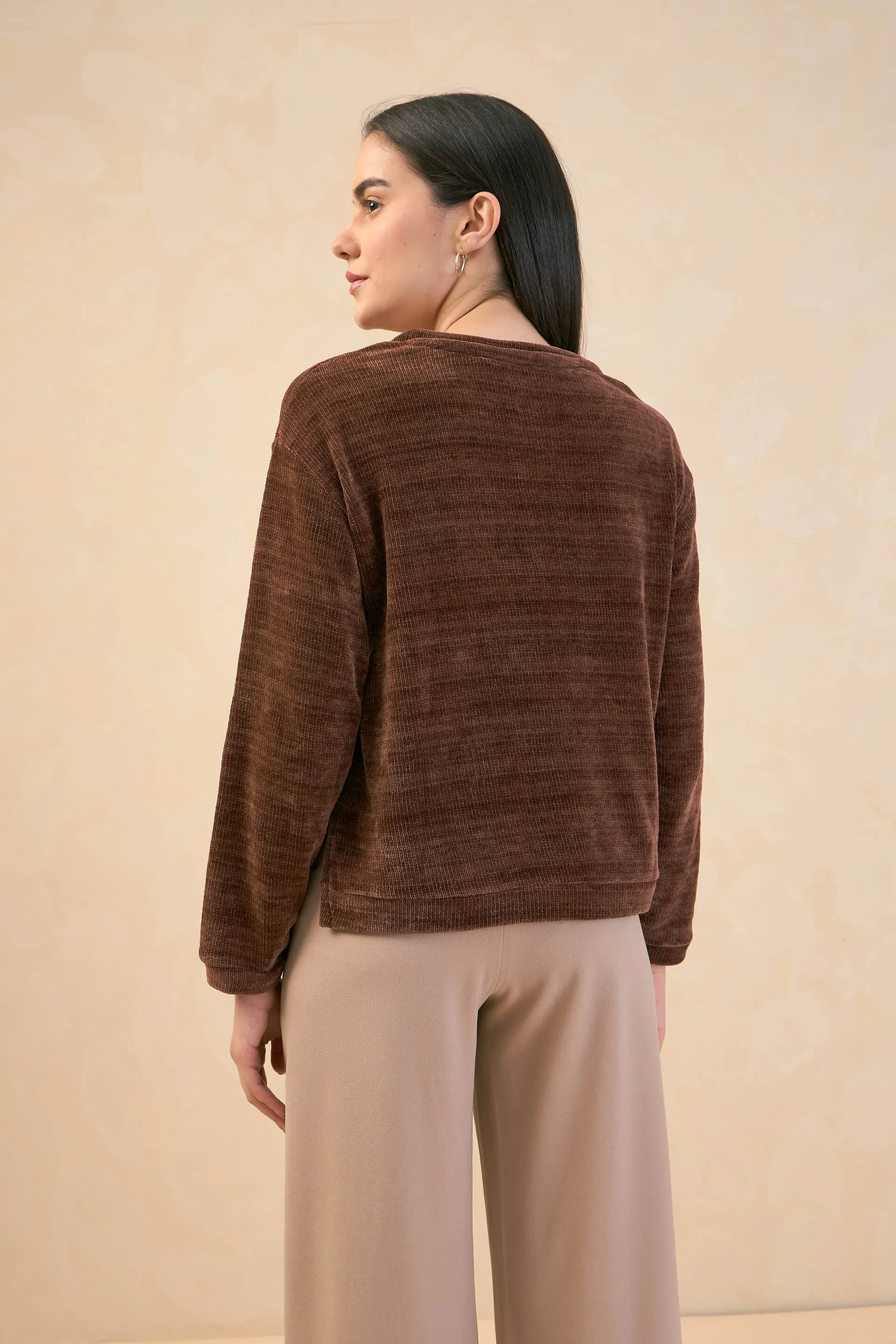Margo Corduroy Jumper - Brown