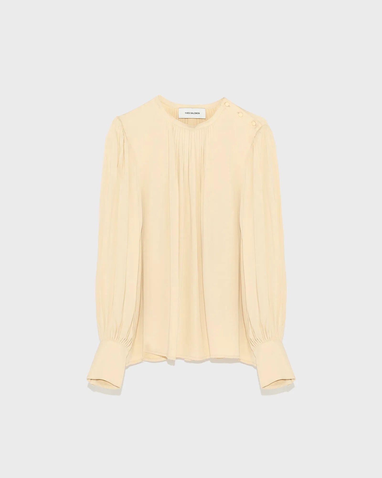 Matte satin fabric top