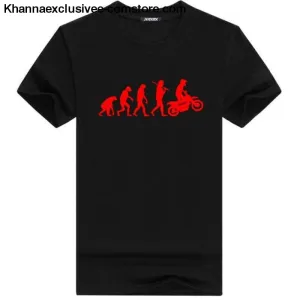 Men's MOTORCYCLE EVOLUTION T Shirt  Summer Short Sleeve O-Neck Cotton Good Quality T-shirt