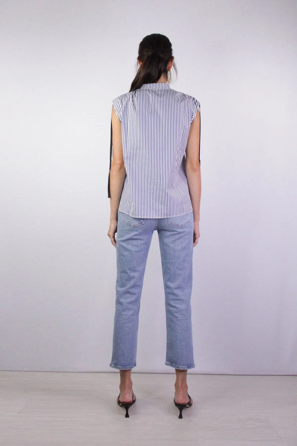 Milena Top in Navy Stripes
