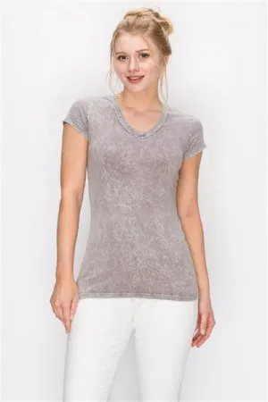 Mineral Washed Tee Light Gray - Pack of 6