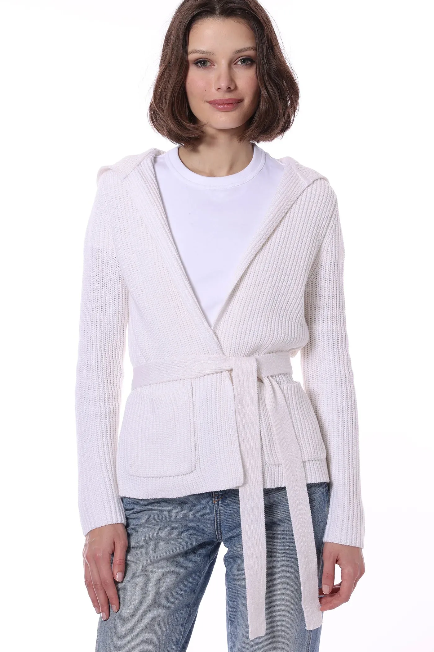 Minnie Rose Cotton Shaker Flyaway Cardigan