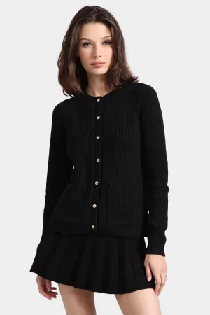 Minnie Rose Shaker Crew Cardigan