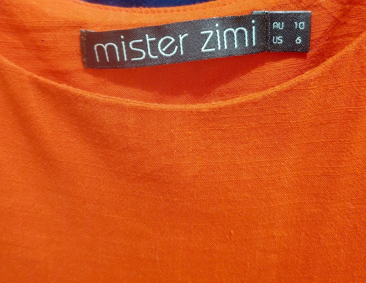 Mister Zimi red sleeveless top size 10