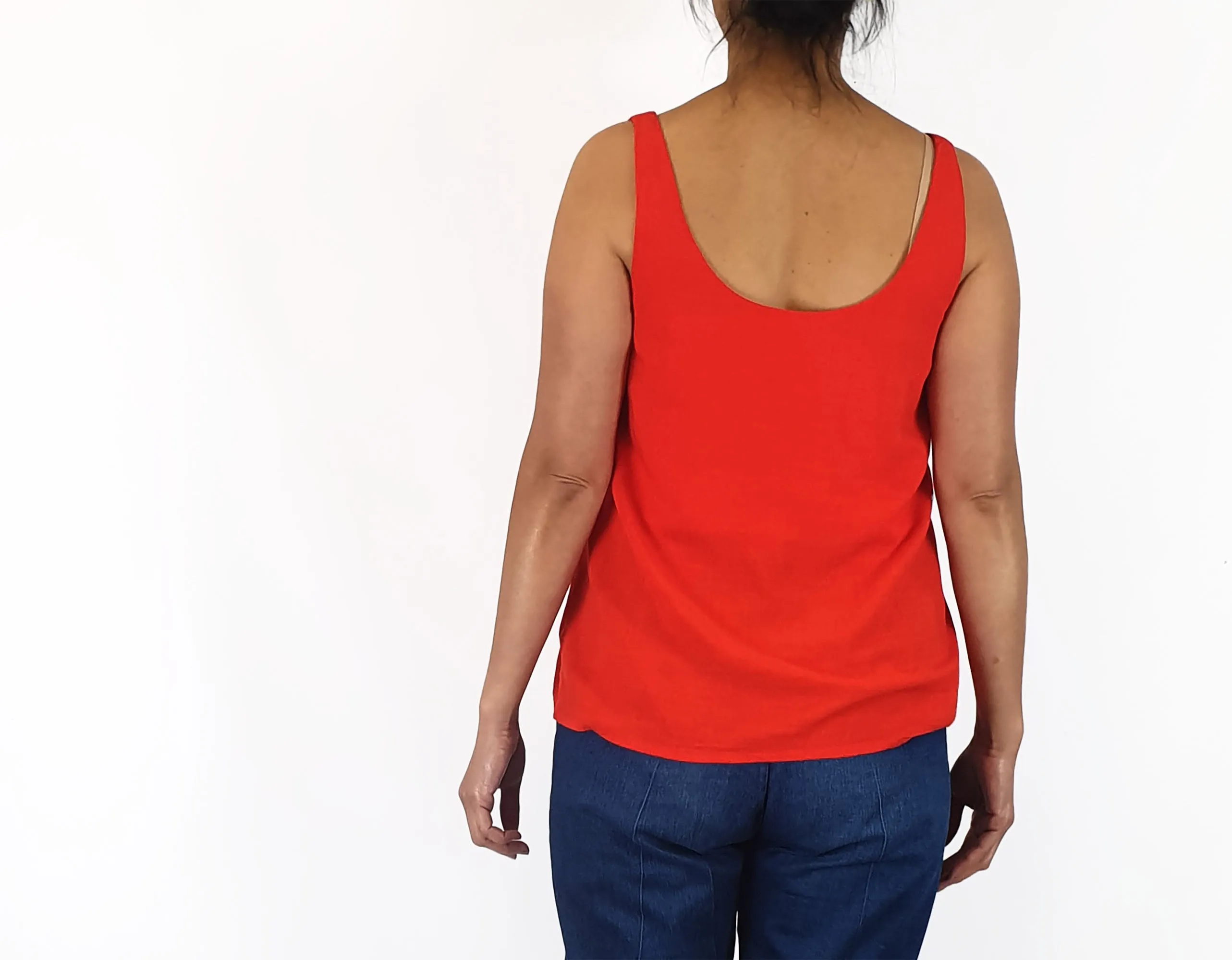 Mister Zimi red sleeveless top size 10