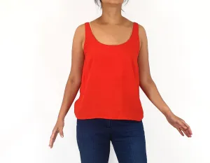 Mister Zimi red sleeveless top size 10