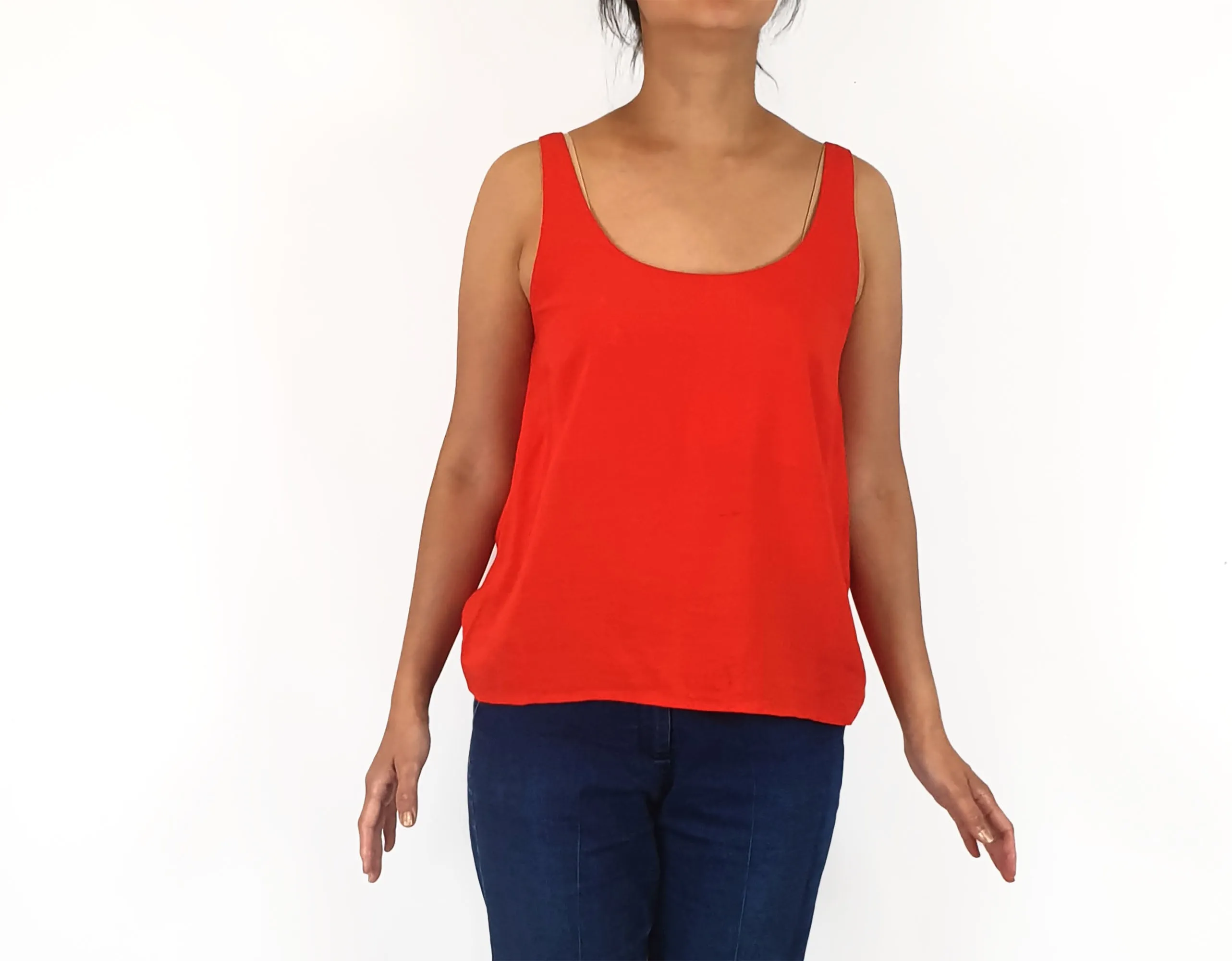 Mister Zimi red sleeveless top size 10