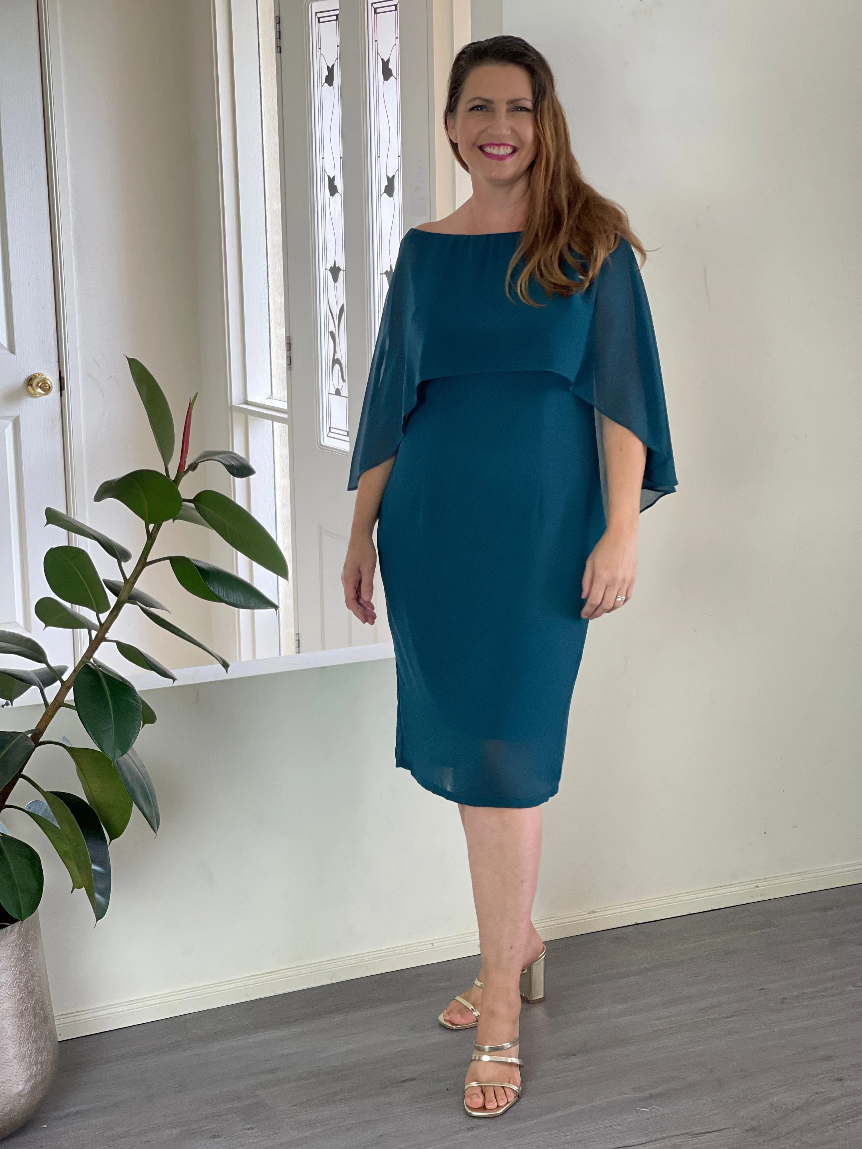 Mua Teal Evening Dress