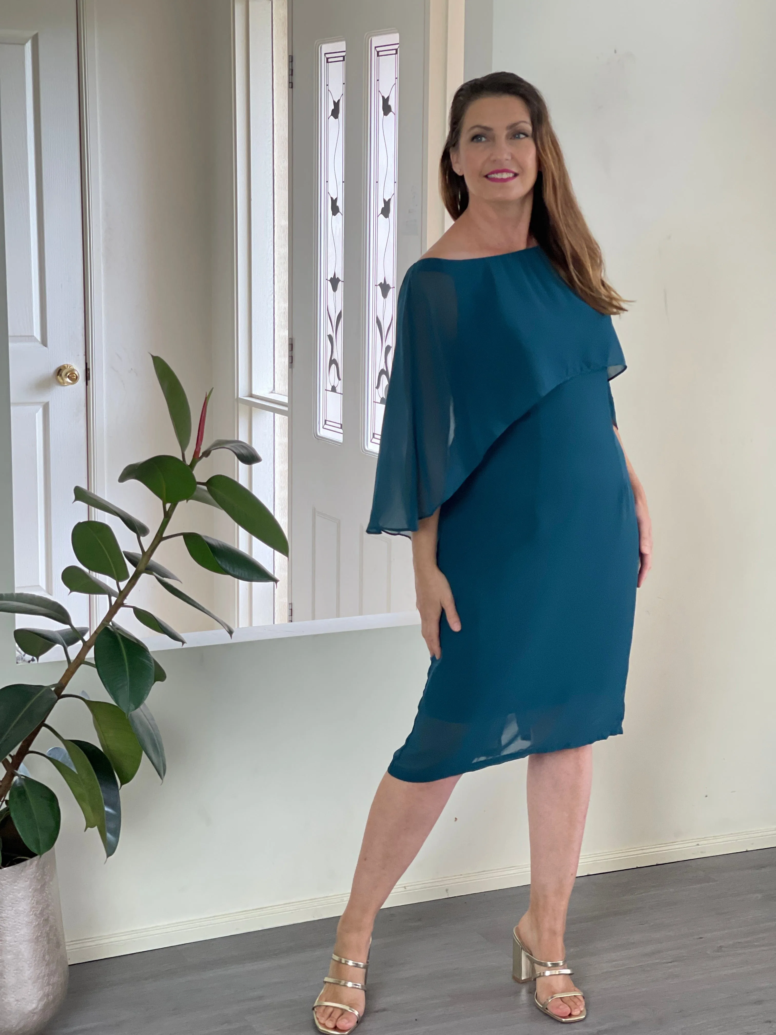 Mua Teal Evening Dress