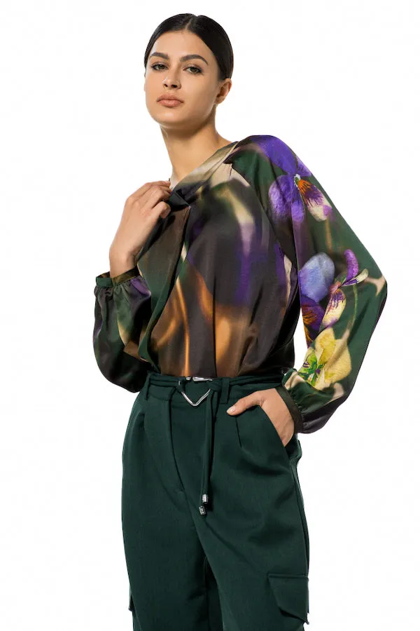 MULTICOLOR STRAIGHT-FITTING TOP