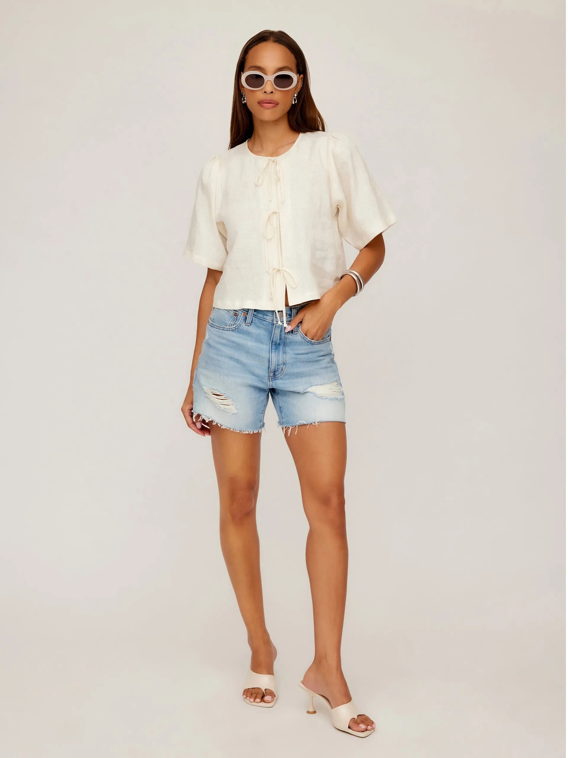 Nadine Bow Detail Top