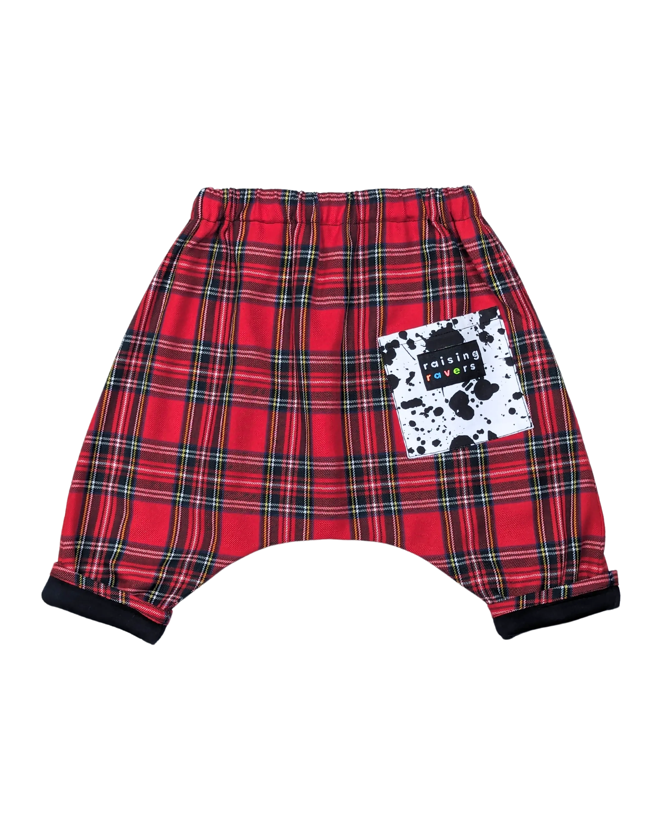Nardwuar Rave Pant by Raising Ravers - Tartan Pattern, Ages 0-2 Years