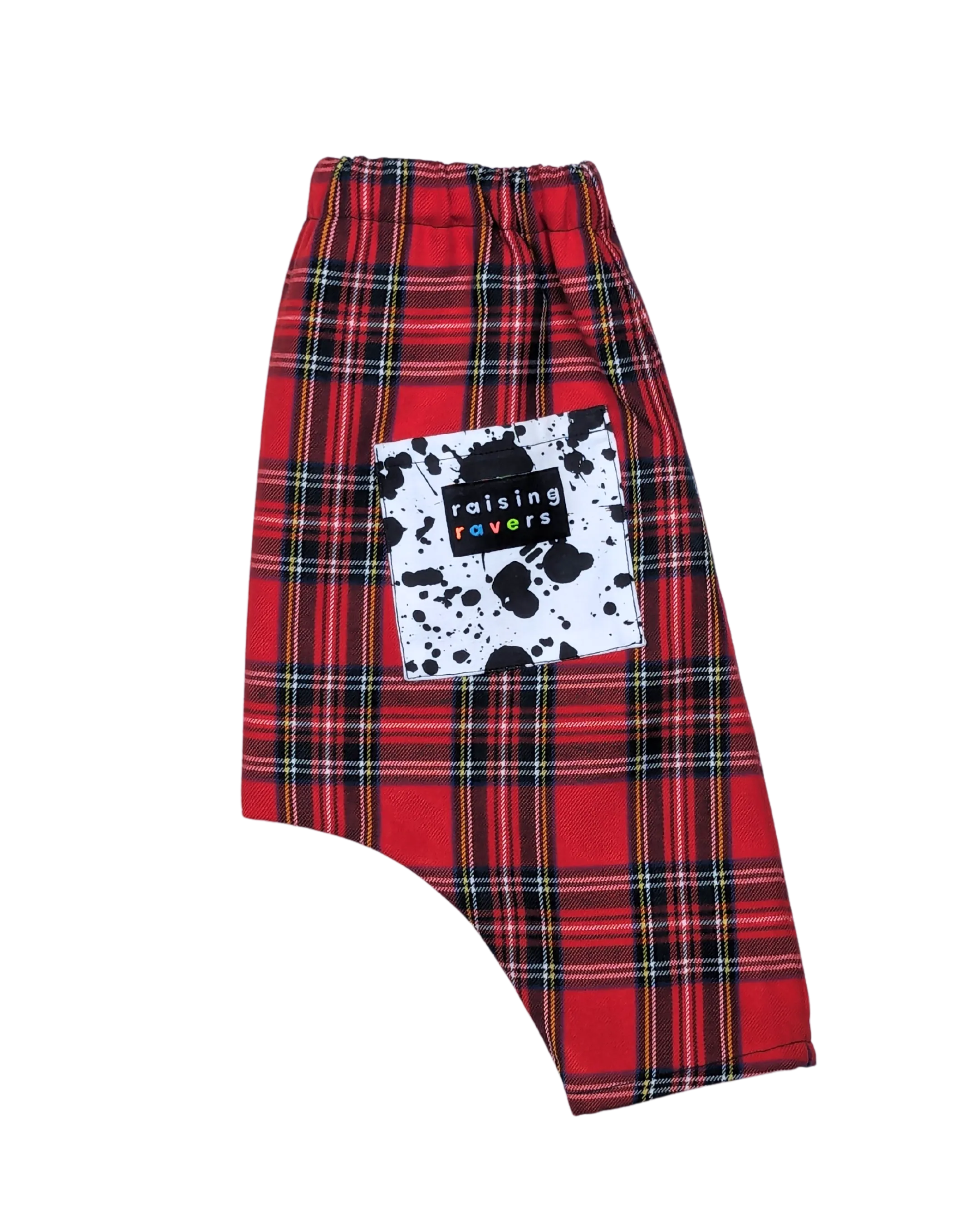 Nardwuar Rave Pant by Raising Ravers - Tartan Pattern, Ages 0-2 Years