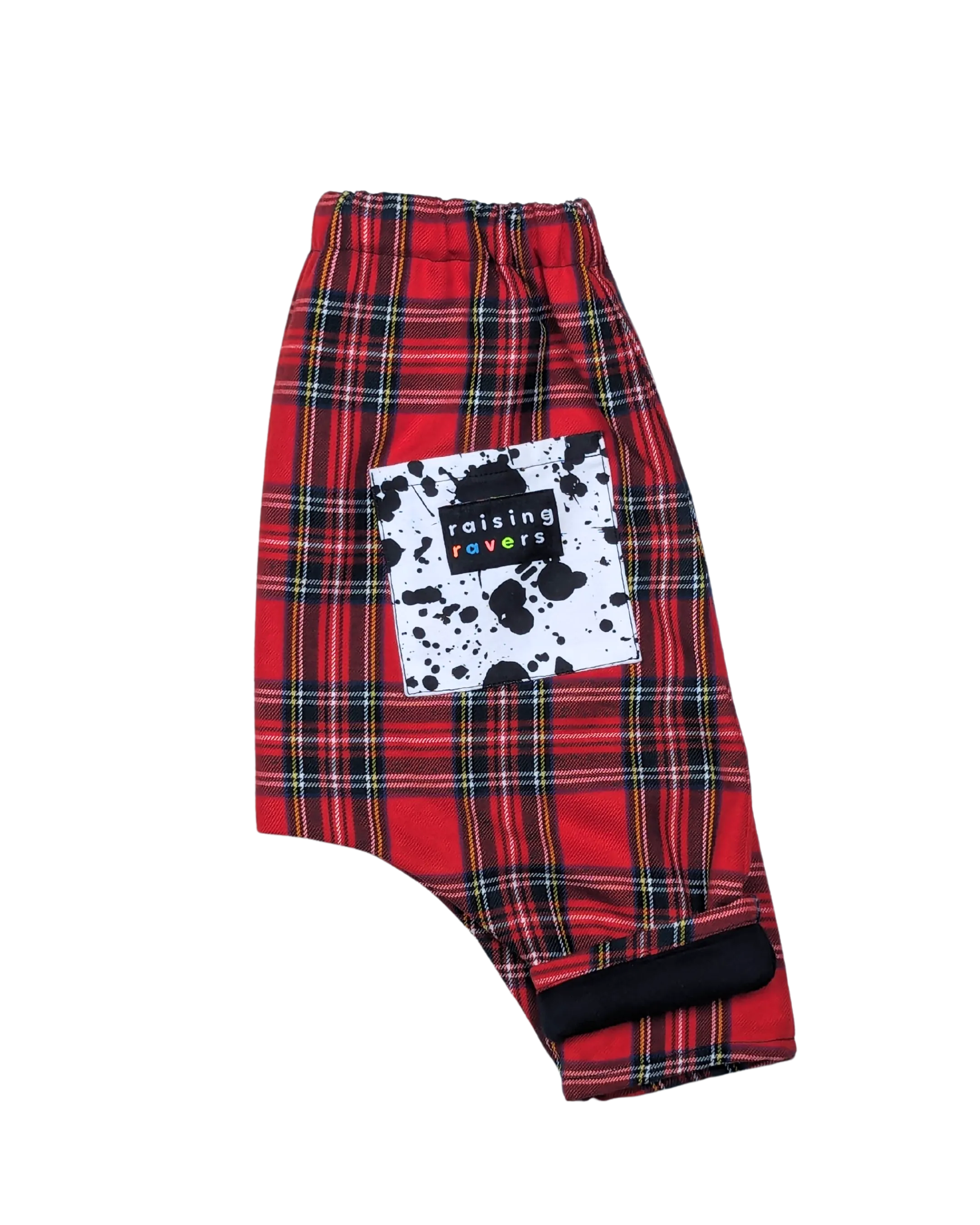 Nardwuar Rave Pant by Raising Ravers - Tartan Pattern, Ages 0-2 Years