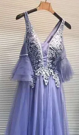 New Formal Dresses Women Elegant Banquet Sweet Pink Lace Appliques Beading Formal Evening Gowns Vestido De Noche