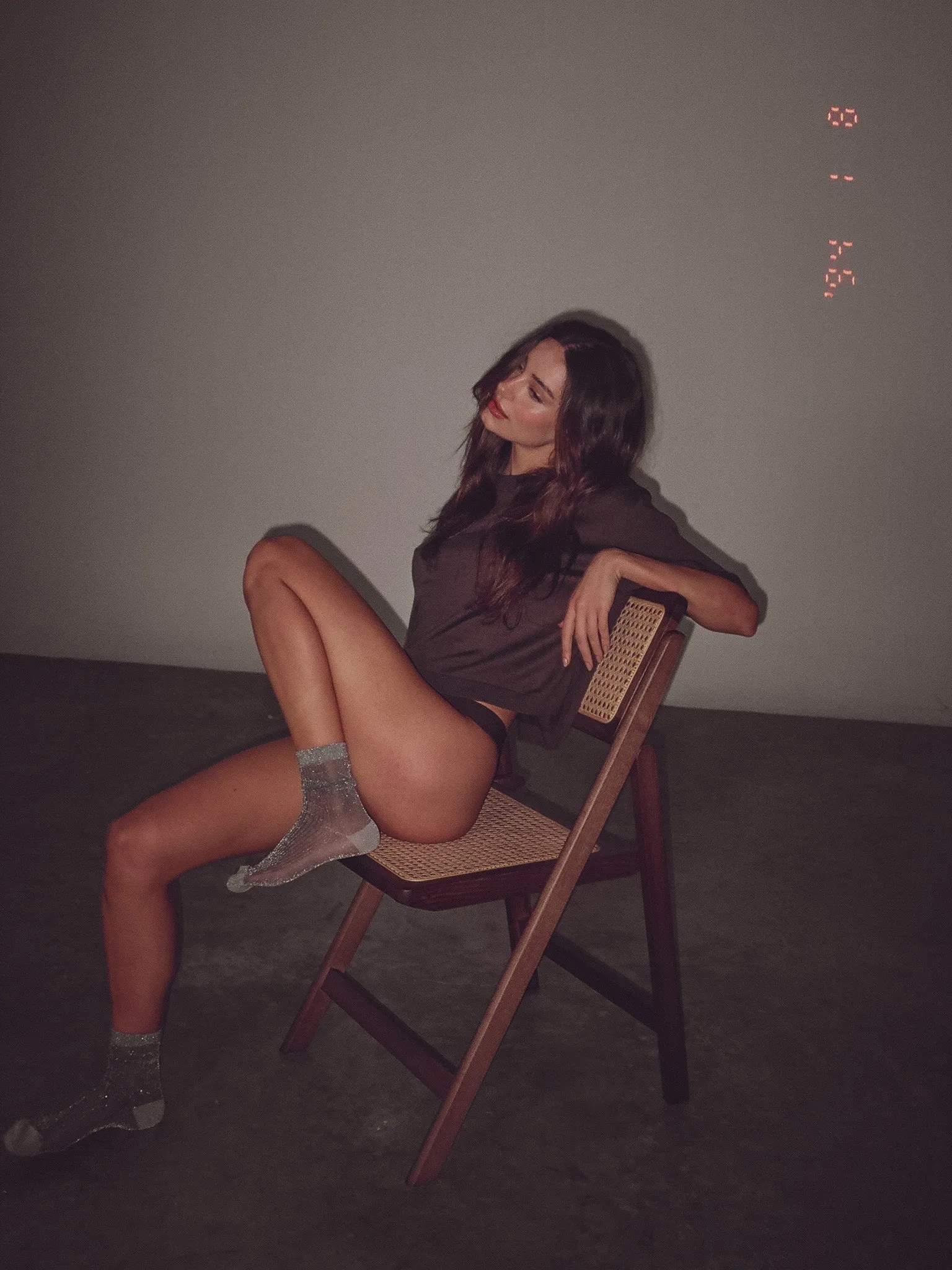 OH COTTON THONG  - ESPRESSO