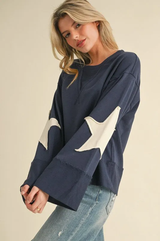 Patched Star Top