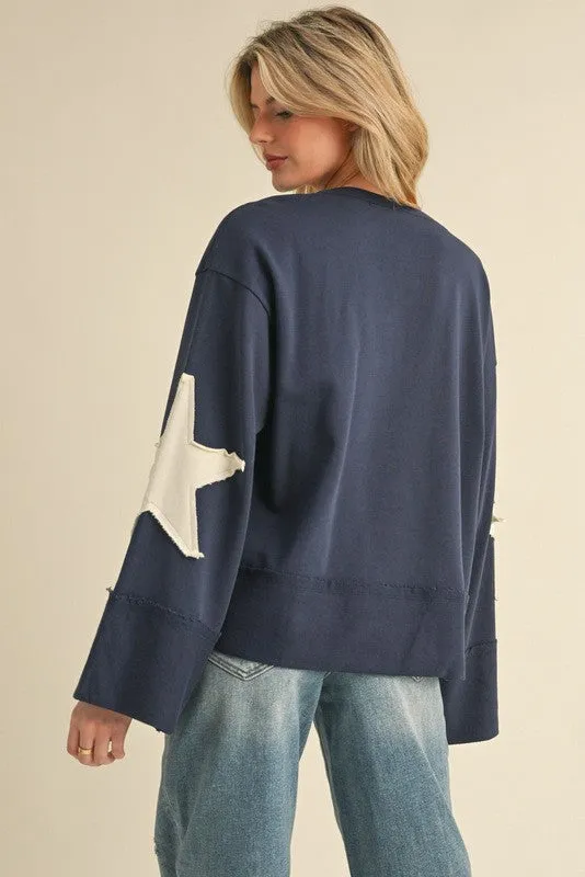 Patched Star Top