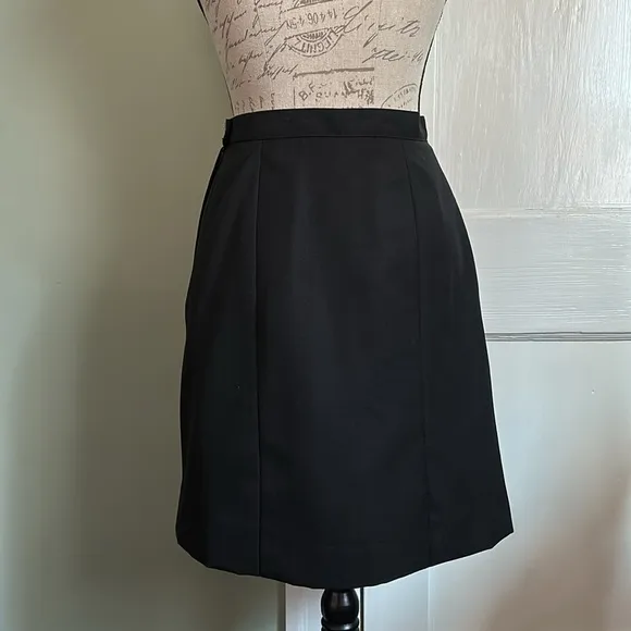 Patriots by Weintraub Bros. Black A-Line Uniform Skirt
