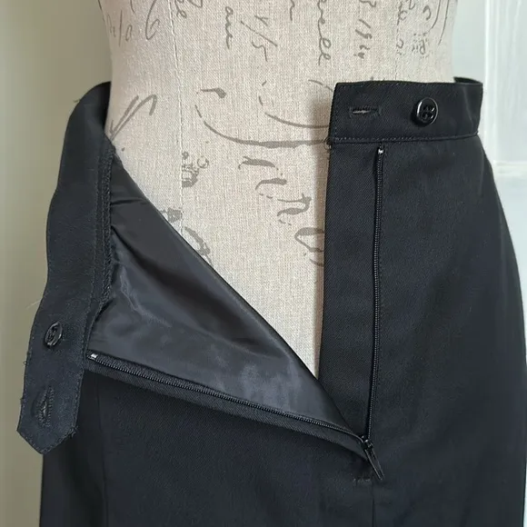 Patriots by Weintraub Bros. Black A-Line Uniform Skirt