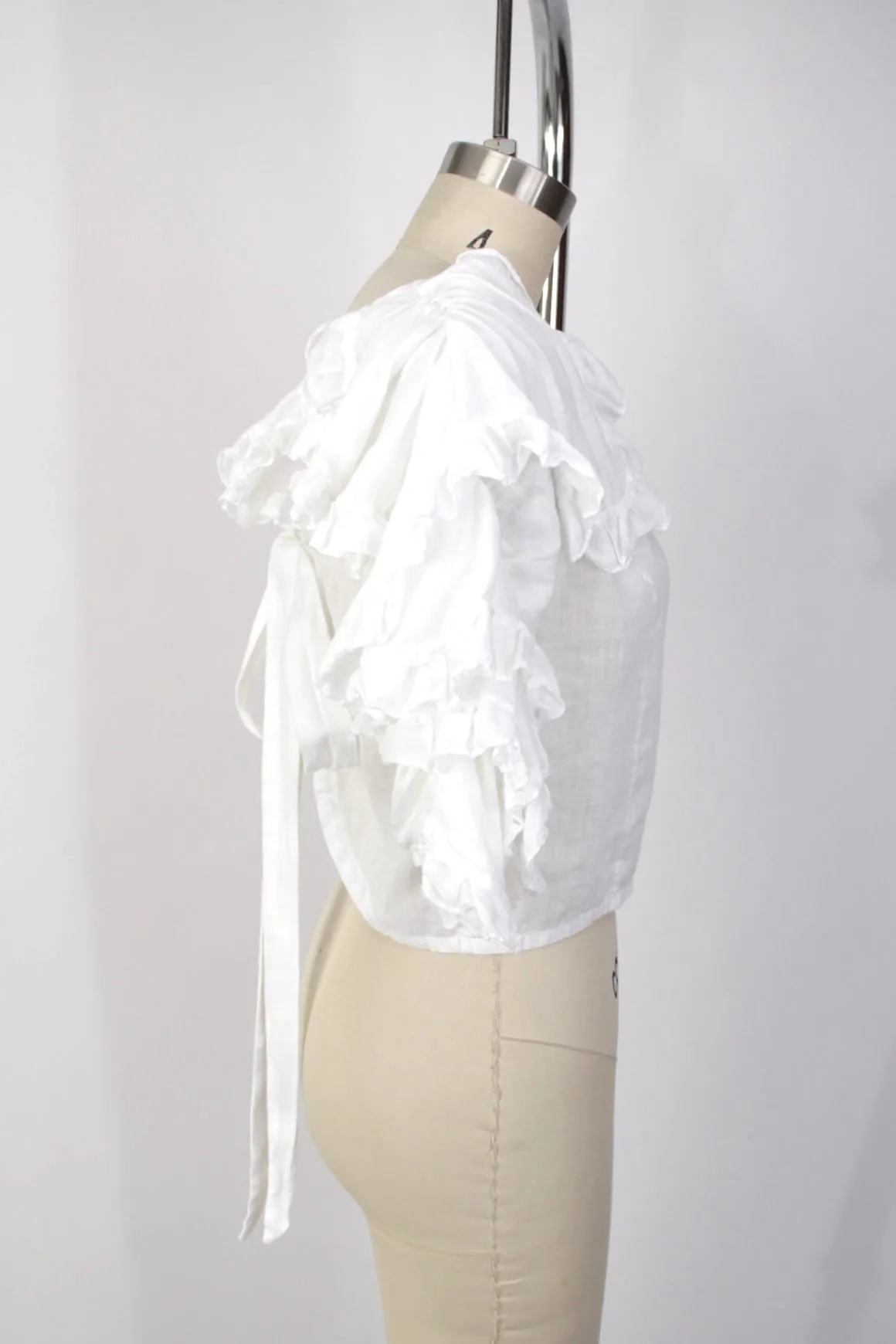 Paula Martini 'Blusa Medusa' Linen Top