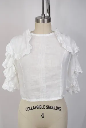 Paula Martini 'Blusa Medusa' Linen Top