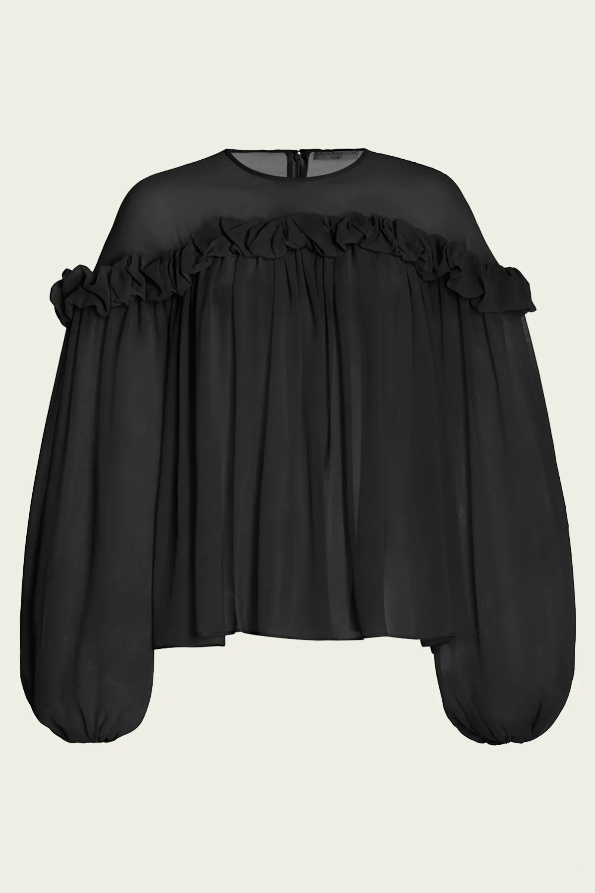 Peggy Blouse in Noir