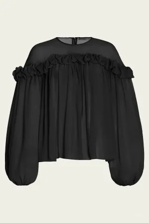 Peggy Blouse in Noir