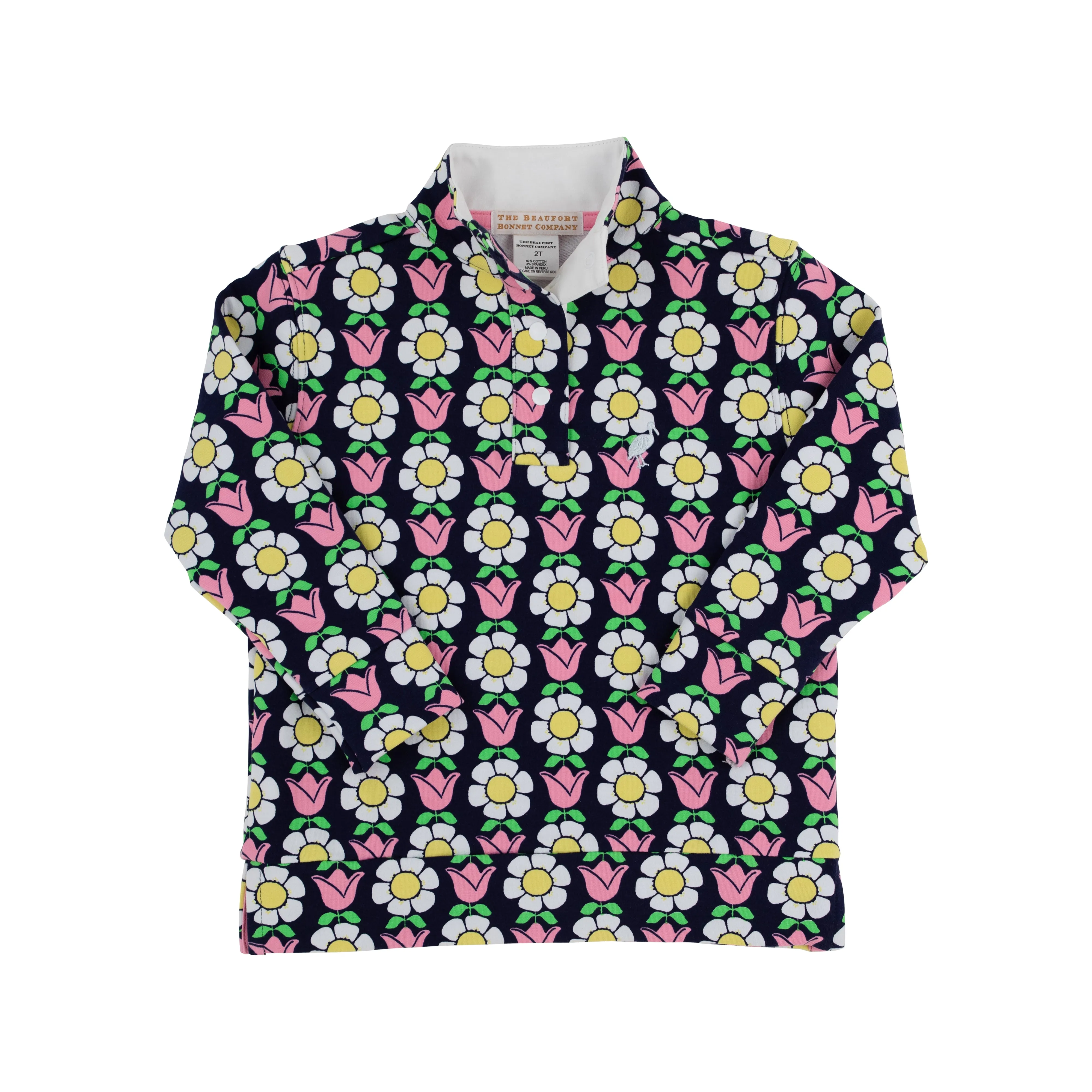 Pendleton's Popped Collar - Fairhope Flowers with Worth Avenue White