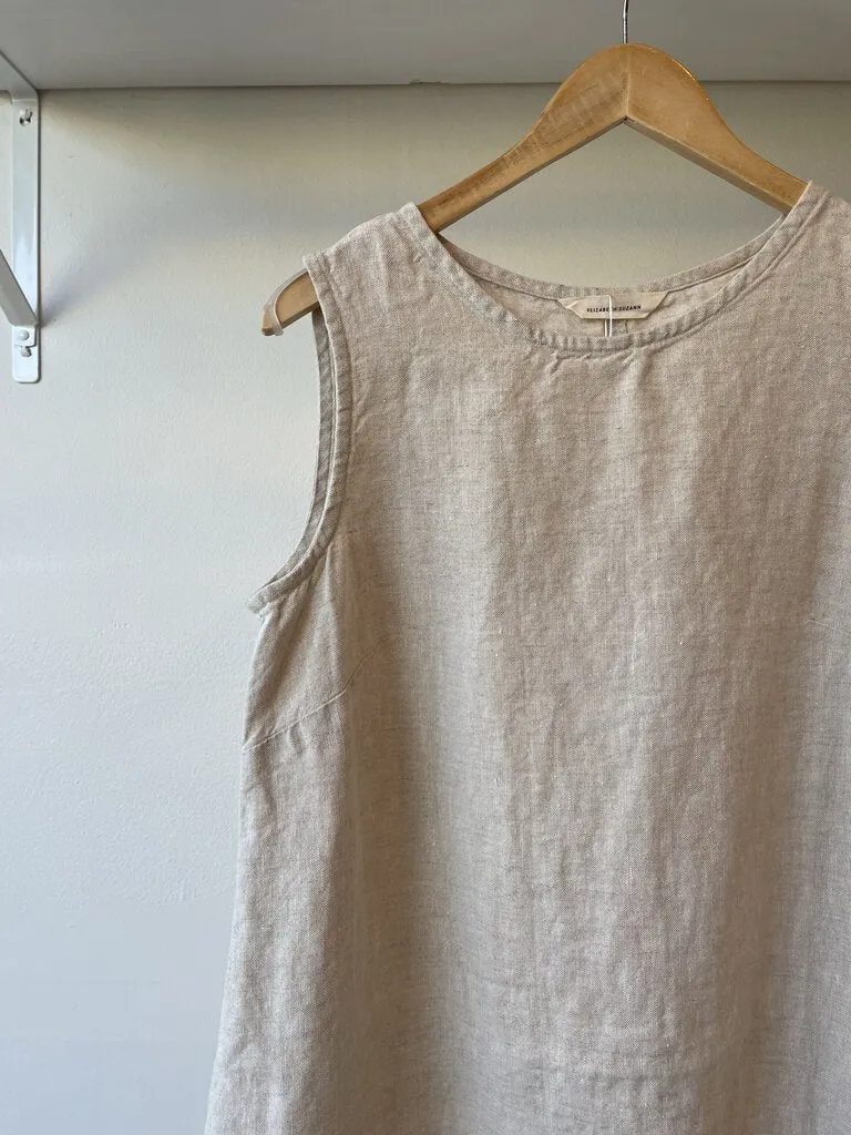 Petra Tank in Midweight Linen (Online $165)
