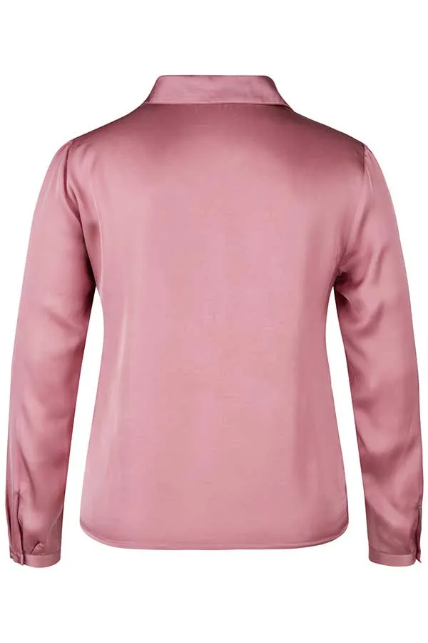 PINK SATIN BLOUSE