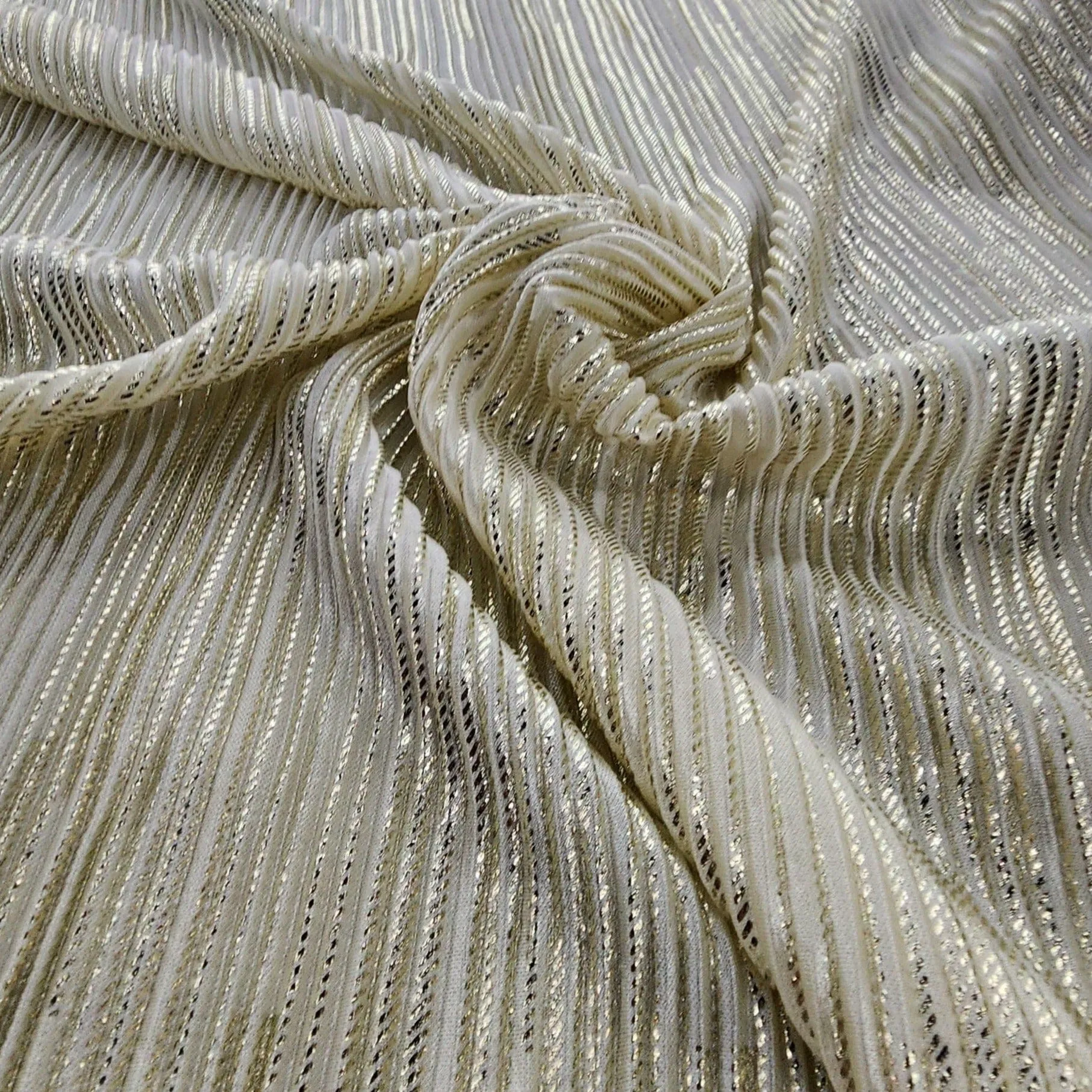 Pleated Foil Opal Fabric 150 cm