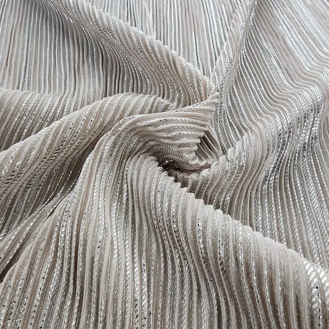Pleated Foil Opal Fabric 150 cm