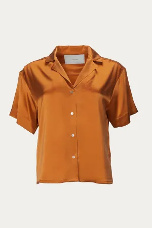 PRAGUE SILK-SATIN SHIRT