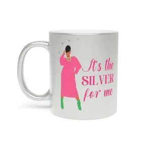 Pretty Girl Personalized Silver Metallic Mug