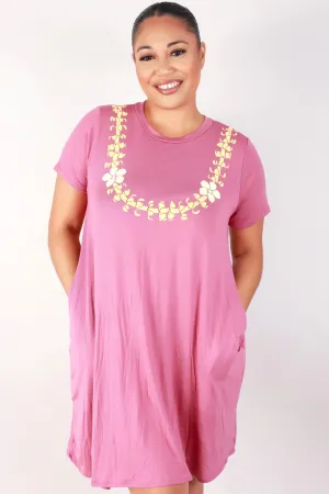 PUAKENIKENI LEI TRAPEZE DRESS