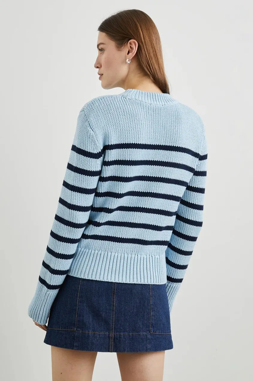 Rails - Alise sweater in Sky navy stripe