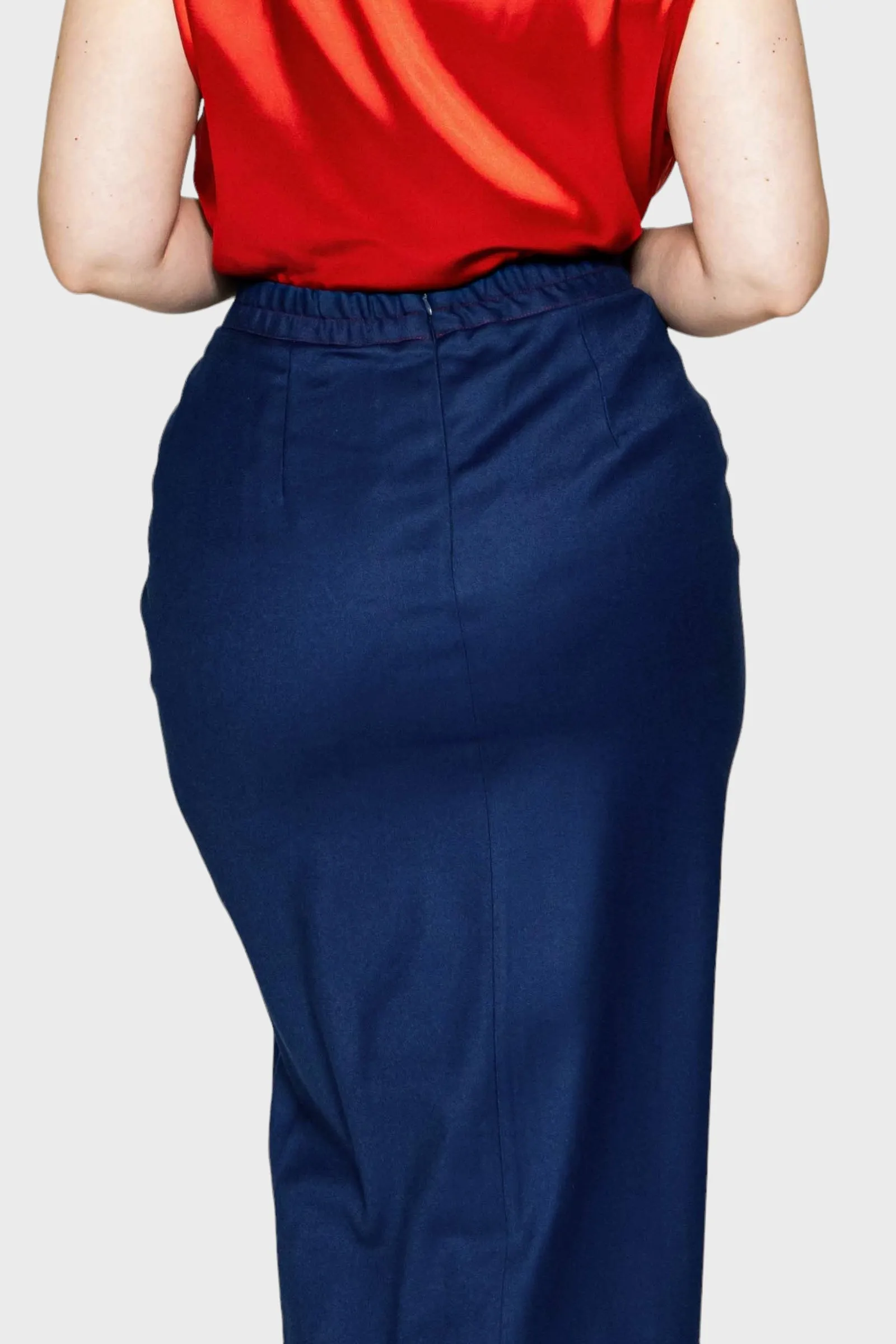 Ravenna Blue Jacket Skirt Set