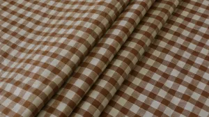 REMNANT 0.60m x 0.86m - 100% COTTON FABRIC - 1/4" Gingham Design